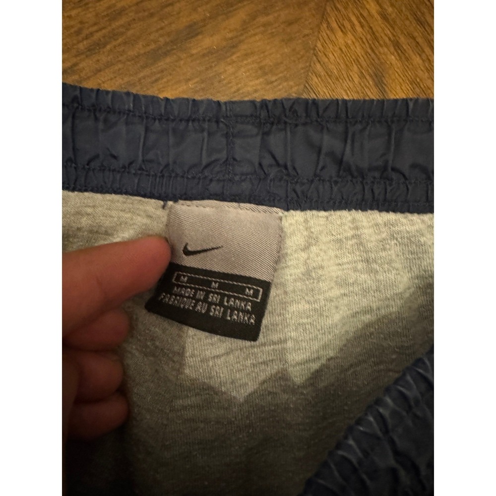 Nike Mens Navy Blue Windbreaker Track Pants Lined Swoosh Logo Size Medium |C1 - Picture 7 of 8